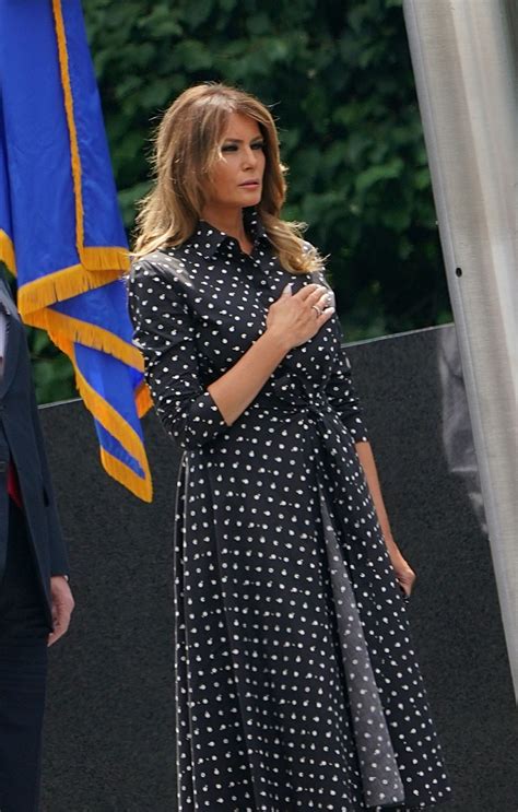 Melania Trump Wears Dior Polka